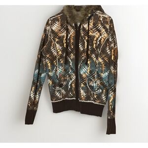 Self Esteem Faux Fur Sherpa Hoodie Y2K Snow Bunny Cabincore Jacket XL Full Zip